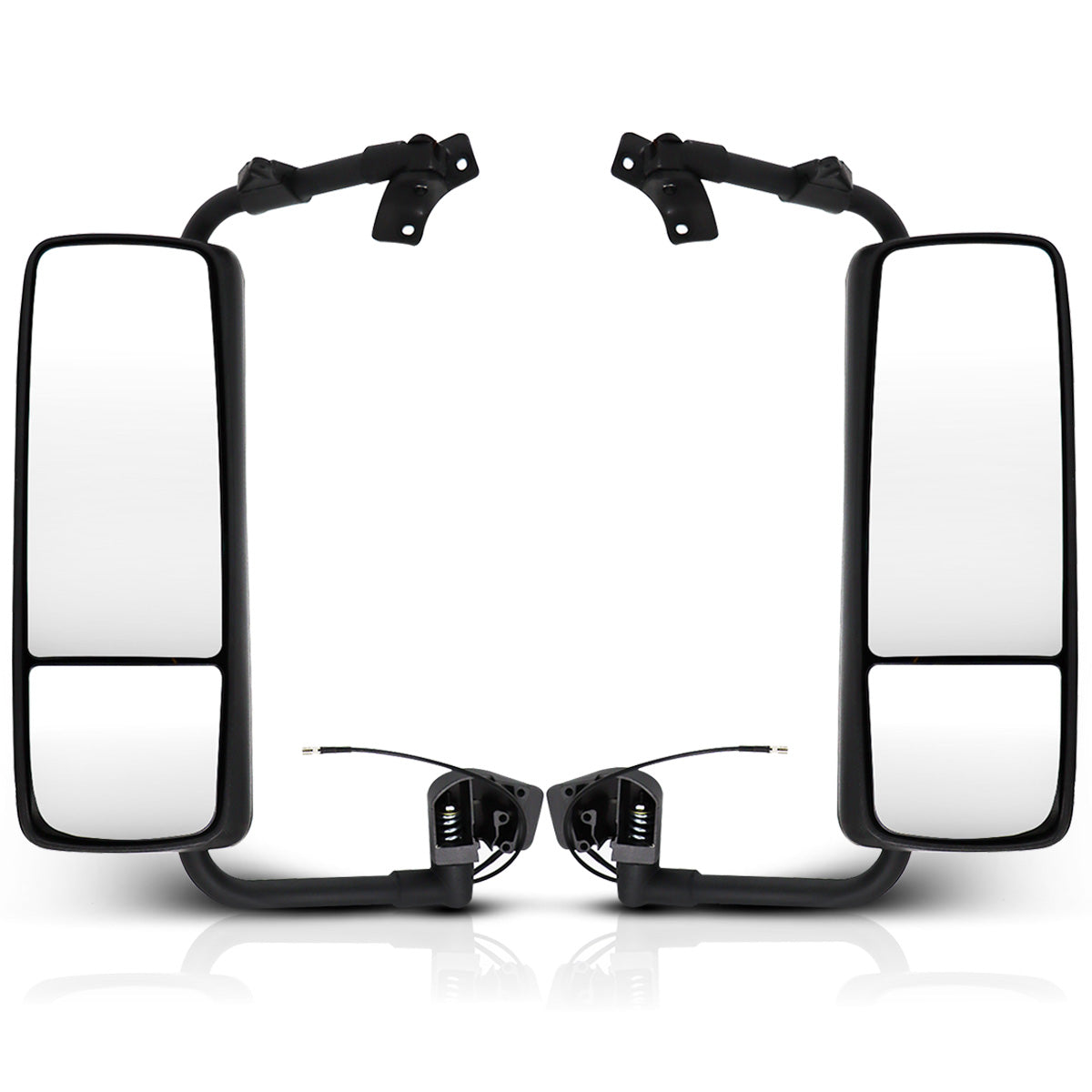 Volvo VNL Door Mirror Assembly 1997-2017 - Complete Black Side Mirror - Both Side