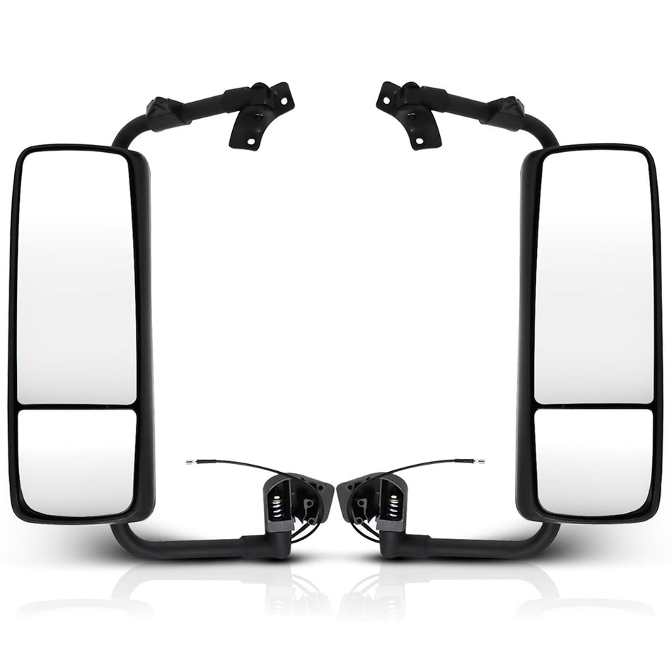 Volvo VNL Door Mirror Assembly 1997-2017 - Complete Black Side Mirror - Both Side