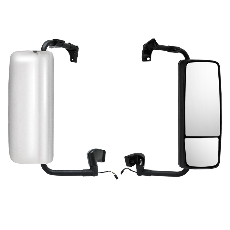 Volvo VNL Door Mirror Assembly 1997-2014 - Complete Chrome Side Mirror - Alternate 2