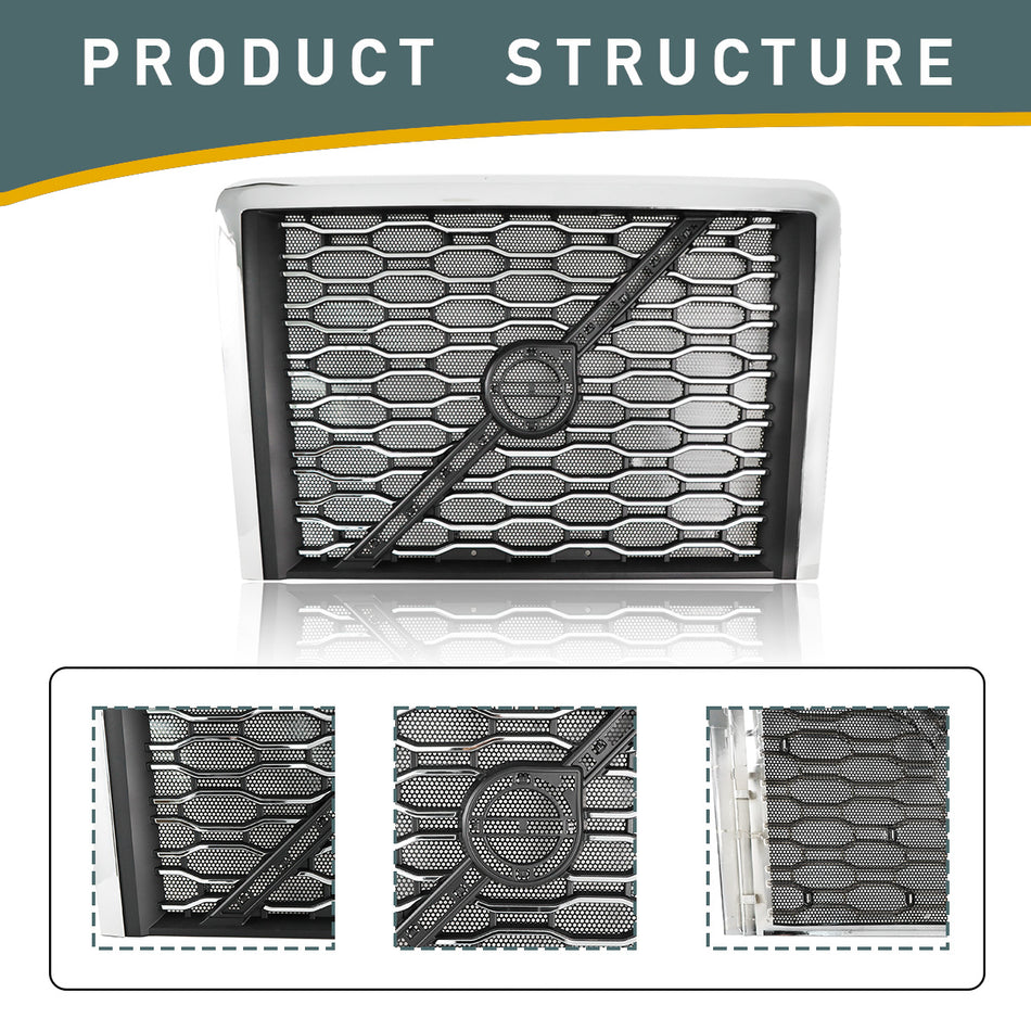 Volvo VNL Front Grille 2018-2024 - Main Upper Grille with Integrated Bug Screen
